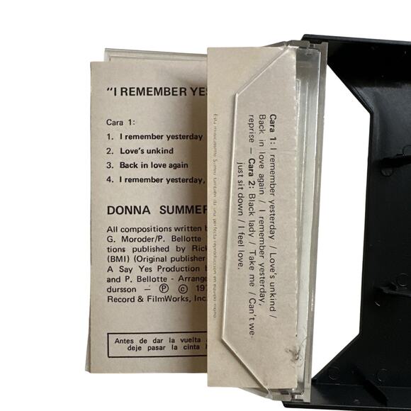 Vintage Cassette Donna Summer I Remember Yesterday 1977 Spain Release - Picture 7 of 9